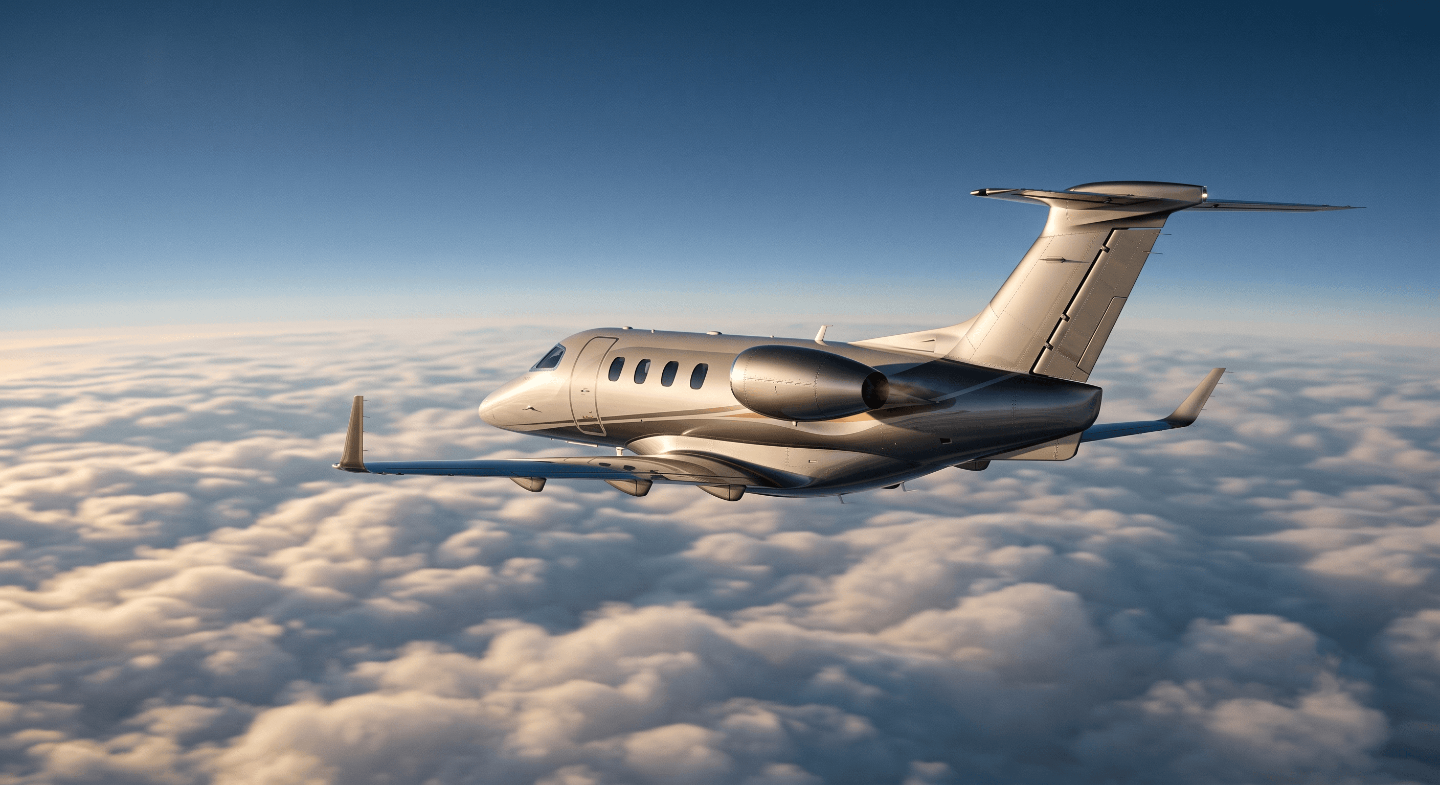 Light private jet on the tarmac